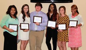 Pictured: Takavien Burns, Macy Guillotte, Charles McClintock, Jasmine White, Christeena Register, and Summer Wilson.