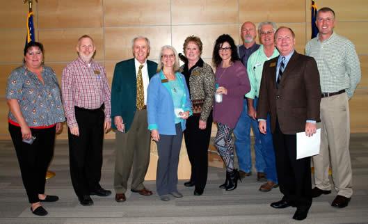 15 Years – Laura Wood, Allen West, Bobby Phillips, Barbara Cordell, Patti Rushing, Mary Chance, Bill Kruger, Johnny Middlebrook, Gregory Powell, and Jeremy Dorman (not pictured Connie Hockett)