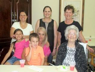Five generations of the Dent Family together.